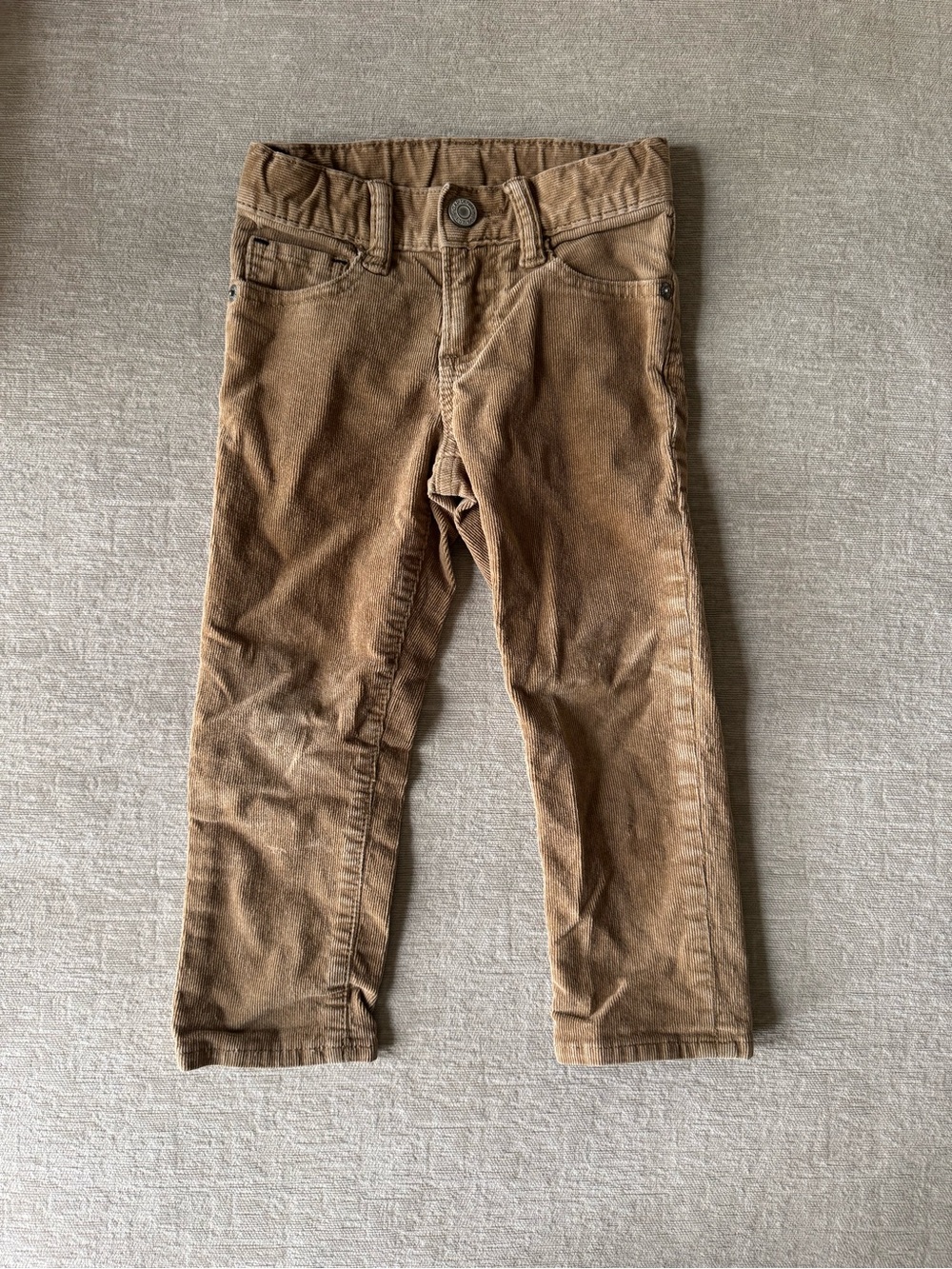 GAP Kids Tan Corduroy Slim Fit Pants Toddler Size 3 Years Brown Corduroy - Picture 2 of 6